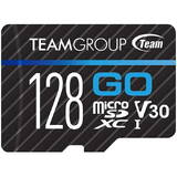 GO 128 GB microSDXC (black/blue, UHS-I U3, V30)