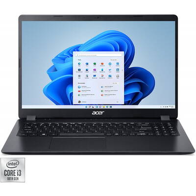 Laptop Acer 15.6'' Aspire 3 A315-56, FHD, Procesor Intel Core i3-1005G1 (4M Cache, up to 3.40 GHz), 8GB DDR4, 512GB SSD, GMA UHD, Win 11 Home, Black