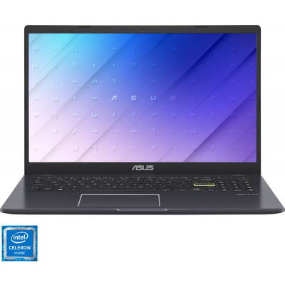 Laptop Asus 15.6'' E510MA, HD, Procesor Intel Celeron N4020 (4M Cache, up to 2.80 GHz), 8GB DDR4, 256GB SSD, GMA UHD 600, No OS, Star Black
