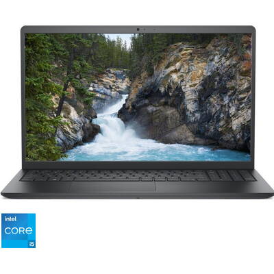 Laptop Dell 15.6'' Vostro 3510 (seria 3000), FHD, Procesor Intel Core i5-1135G7 (8M Cache, up to 4.20 GHz), 8GB DDR4, 256GB SSD, GeForce MX350 2GB, Linux, Carbon Black, 3Yr ProSupport