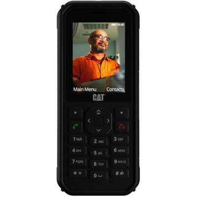 Telefon Mobil CAT B40 Dual Sim, 4G, IP68 + IP69, Black, Lanterna 100+ Lumeni