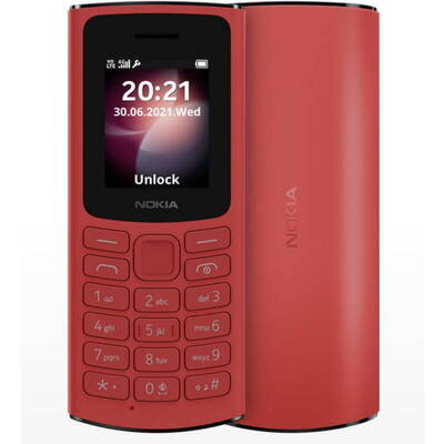 Telefon Mobil NOKIA 105 4G Dual SIM Red