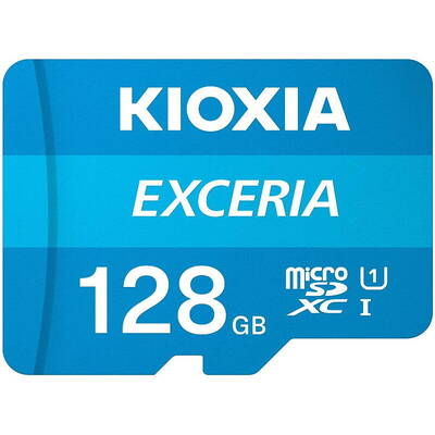 Card de Memorie Kioxia Micro SDXC Exceria 128GB UHS-I U1 Clasa 10 + Adaptor SD