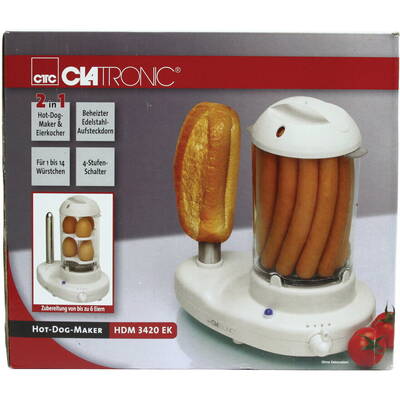 Clatronic Aparat pentru Hot Dog HDM 3420 EK N , 380 W, Alb