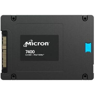SSD Micron 7400 PRO 1.92 TB Black, PCIe 4.0 x4, 2x2, NVMe 1.4, U.3