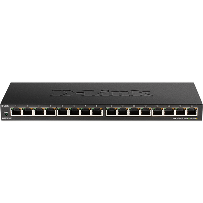 Switch D-Link 16-Port Gigabit Unmanaged Switch, DGS-1016S/E