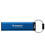 Memorie USB Kingston IronKey Keypad 200, 8GB, USB, Blue