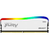 Memorie RAM Kingston FURY Beast RGB White Special Edition 8GB DDR4 3600Mhz CL17