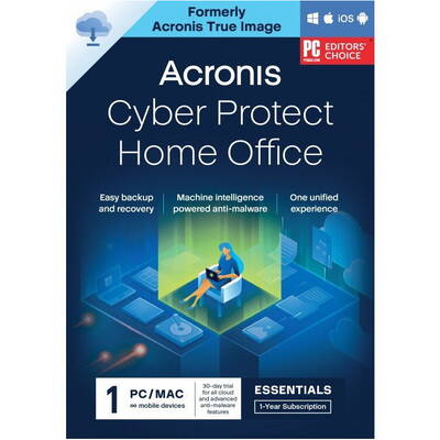 Acronis Cyber Protect Home Office Essentials, 1 An, 1 PC, ESD