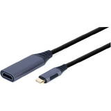 3.0 USB-C Male - HDMI Female, 0.15m, gri