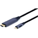 3.0 USB-C Male - HDMI Male, 1.8m, gri