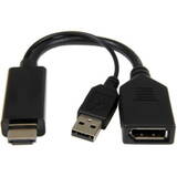 1x HDMI Male - 1x DisplayPort Female - 1x USB Male
