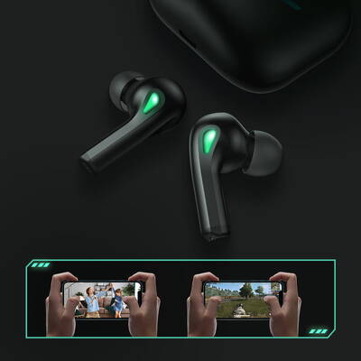 Casti Bluetooth Joyroom EarBuds TWS Bluetooth 5.0 Gaming pentru jucători Negru
