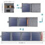 choetech incarcator solar fotovoltaic Travel 14W cu USB 5V / 2.4A Panou solar gri (SC004)