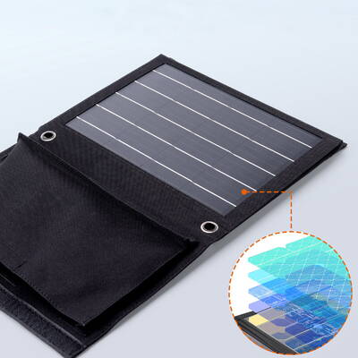 choetech incarcator solar de calatorie pliabil 22W panou solar 2x USB 5V / 2.4A / 2.1A panou solar (82 x 24 cm) negru (SC005)