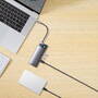 Hub USB Baseus Metal Gleam Series 7 in 1 USB Type C - 2 x HDMI / 3 x USB 3.2 Gen. 1/1 x Power Delivery / 1 x RJ-45 Ethernet Gray