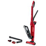 Aspirator BOSCH vertical 2 in 1 Flexxo Gen 2 BBH3ZOO28 25,2V, Sistem Robust Air, Perie ALLFloor cu led, Rosu, 0.4L