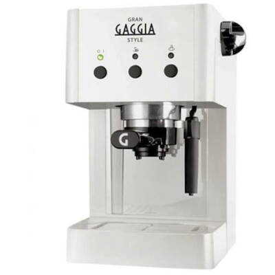 Espressor Gaggia Gran Style Alb, 950W, 15bar, 1L
