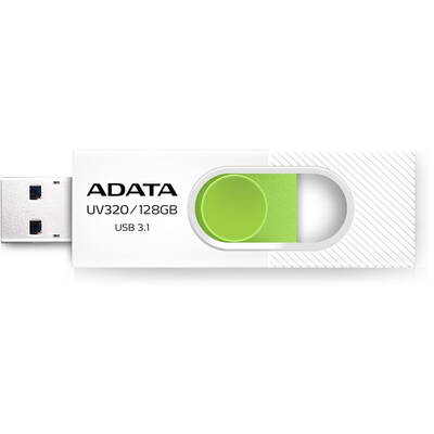 Memorie USB ADATA UV320 128GB USB 3.0 White/Green