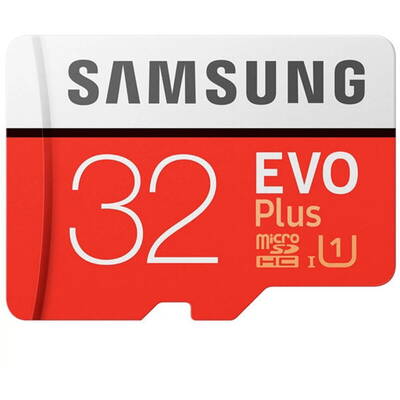 Card de Memorie Samsung EVO Plus (MODEL 2017/2018) microSDHC UHS-I Clasa 10 32GB + Adaptor