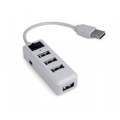 Hub USB Gembird UHB-U2P4-21 USB 2.0 4-Port White