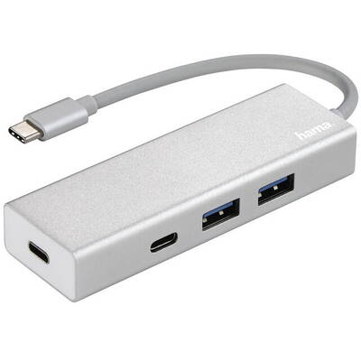 Hub USB HAMA USB-C 3.1 4 Aluminium