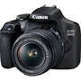 Aparat foto DSLR Canon EOS 2000D Black + Obiectiv EF-S 18-55 mm f/3.5-5.6 IS II