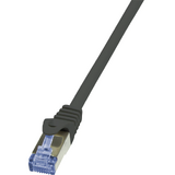 LOGILINK - Patchcord Cablu Cat.6A 10G S/FTP PIMF PrimeLine 0,25m negru