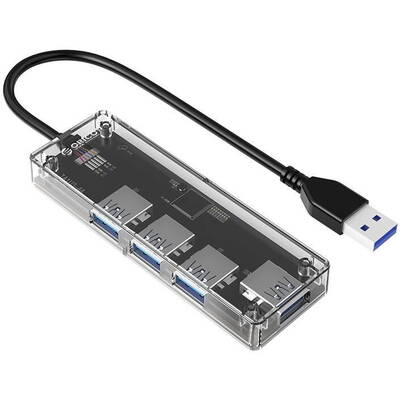 Hub USB Orico TA1U3-4A USB 3.0 Clear