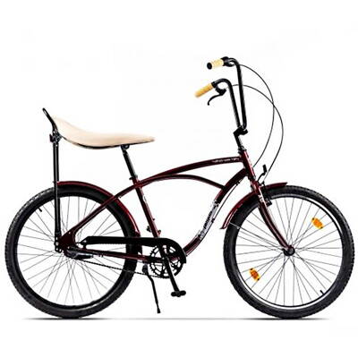 Pegas Bicicleta Strada 1, 3S, cadru aluminiu 17inch, 3 viteze, roti 26inch, visiniu chochet