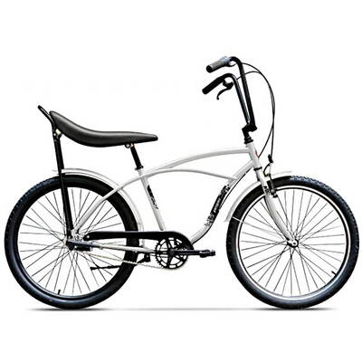 Pegas Bicicleta Strada 1, 3S, cadru aluminiu 17inch, 3 viteze, roti 26inch, alb perlat