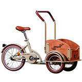 Pegas Bicicleta copii Mini Cargo, 1S, cadru otel 7inch, 1 viteza, roti F/S 12-16inch, crem aluna
