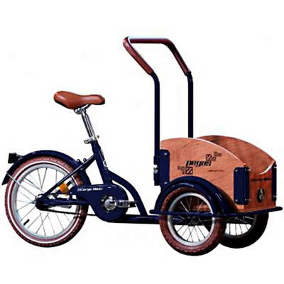 Pegas Bicicleta copii Mini Cargo, 1S, cadru otel 7inch, 1 viteza, roti F/S 12-16inch, albastru calator