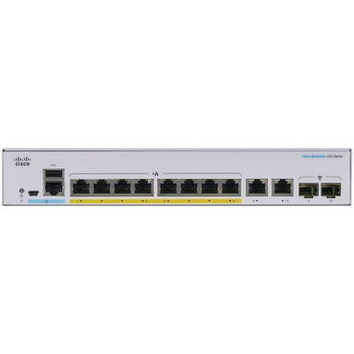 Switch Cisco Gigabit CBS250-8PP-E-2G