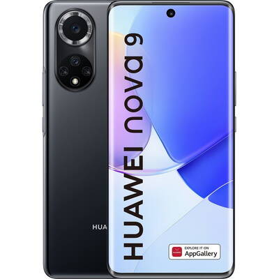 Smartphone Huawei Nova 9, Octa Core, 128GB, 8GB RAM, Dual SIM, 4G, 5-Camere, Black