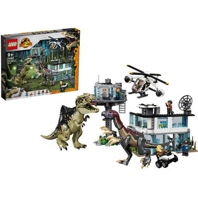 LEGO Jurassic World - Atacul Giganotozaurului si Therizinosaurului 76949, 810 piese