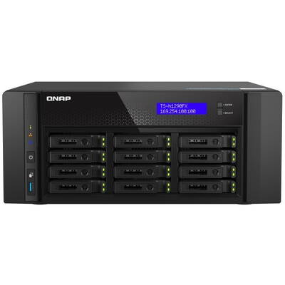 Network Attached Storage QNAP TS-h1290FX-7232P-64G 12 x0HDD U.2 NVMe / SATA