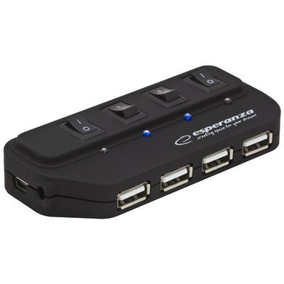 Hub USB Esperanza 4 PORTS USB 2.0 EA127