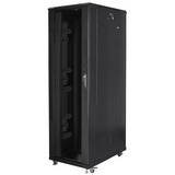 Free standing cabinet 19 inches 42U 800x1200mm black 