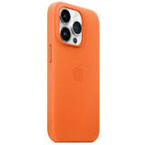 Husa iPhone 14 Pro Piele Orange
