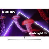 LED Smart TV Android 48OLED807/12 Seria OLED807/12 121cm argintiu 4K UHD HDR Ambilight cu 4 laturi