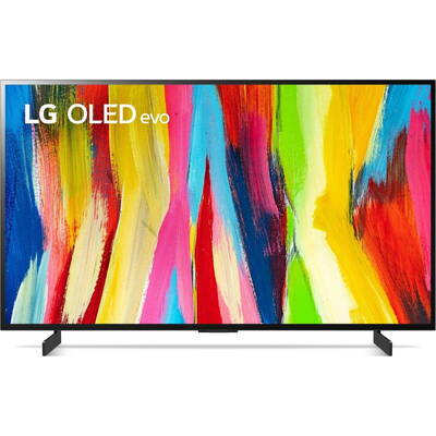 Televizor LG LED Smart TV OLED42C21LA Seria C2 evo 105cm gri-negru 4K UHD HDR
