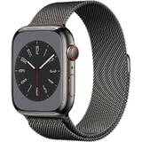 Watch S8, 45mm Stainless Steel Graphite cu Graphite Milanese Loop, GPS + Cellular