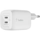 BELKIN 65W DUAL USB-C GAN WALL PPS White