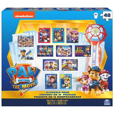 Puzzle Spin Master PAW PATROL 12 puzzle, 100 piese