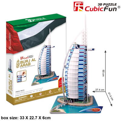 Puzzle Cubic Fun 3D Burj Al Arab Kit XL 101 piese