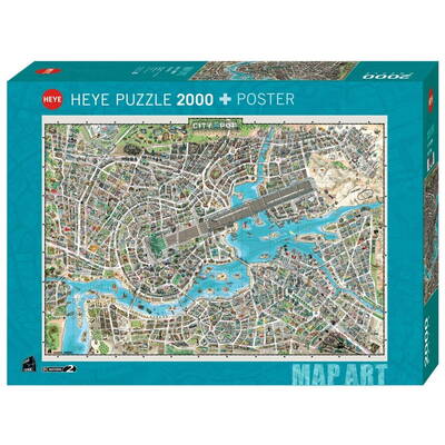 Puzzle Heye 2000 piese Pop City