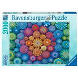 Puzzle Ravensburger 2D 2000 piese Tęczowe mandale
