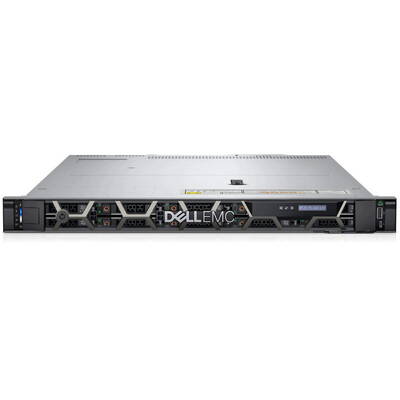 Sistem server Dell PowerEdge R650xs 1U, Procesor Intel Xeon Silver 4314 2.4GHz Ice Lake, 16GB RDIMM RAM, 1x 480GB SATA 6G Hot Plug SSD, PERC H755, 8x Hot Plug SFF