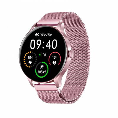 Smartwatch Garett Classy pink steel